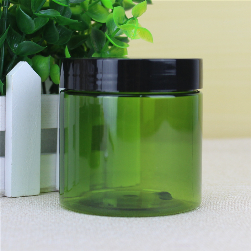 200ml绿色透明塑料罐